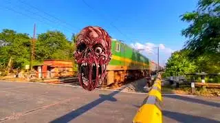 vfx bhutiya train coming and bhoot attack horror phatak video viral vfx video