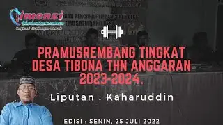 PRAMUSREMBANG TINGKAT DESA TIBONA THN ANGGARAN 2023-2024