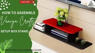 VANIYA CRAFTS&reg; Setup Box Stand for Holding Speakers WiFi Router | Step By Step Installation Guide
