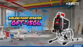ORIFETT AIRLESS PAINT SPRAYER OFT-150L - HASIL CAT HALUS & RATA PAKAI INI