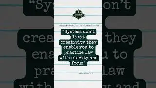 5 steps to systemize your law business as a lawyer.#LegalBusiness #LawFirmGrowth #SystemizeSuccess
