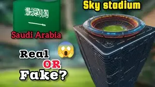 Saudi Arabia 🇸🇦 Sky Stadium😱 REAL or FAKE? 🤯 FIFA world cup opening⚽|Floating Stadium Truth Exposed!