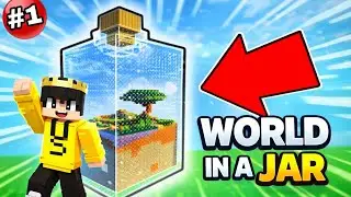Surviving 50 Days In A Jar #minecraft #DE4THSPIDY