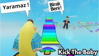 Bu Bebek Çok Yaramaz ! Kick the baby #roblox #realcreator 