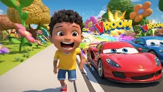 Seis Carrinhos de Brinquedo Vrum Vrum Vrum | Canções Infantis e Rimas para Crianças