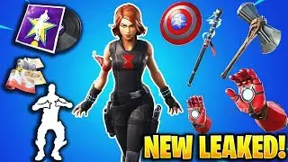 *NEW* Leaked Fortnite Skins & Emotes.! (Black Widow Skin, Lavish Emote)