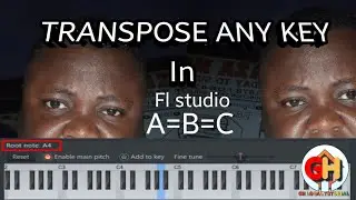 How To Transpose any key In FL Studio 20 (Notes & Arrangements) #twi #ghlocaltutorial