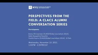 Perspectives from the Field with Dustin Christensen & Camila Osorio