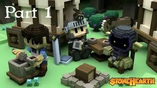 Stonehearth - Part 1 - Awesome Town Builder/ Simulator  - Let's Play Gameplay