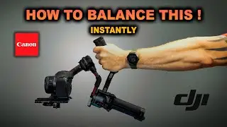 Как сбалансировать DJI RS2 и RS3 с объективом CANON R6 и RF 16 F2.8