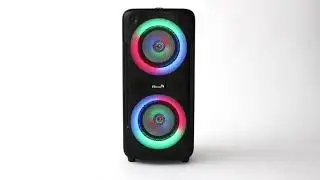 Напольная колонка Eltronic DANCE BOX 300 Watts арт. 20-19 с проводным микрофоном и RGB цветомузыкой