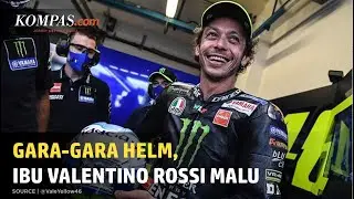 Ibu Valentino Rossi Malu Melihat Helm Baru Anaknya