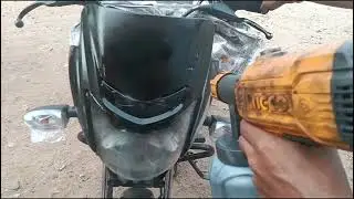 Bajaj Platina 100 Comfortec Black Colour Bike Front Visor Black Spray Painting In 2025