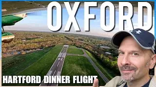 Hartford to Oxford Time-Lapse | Piper Archer Flight to Volo for Dinner