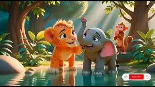 Luna and the Singing Jungle 🌿🦁 | Cute Jungle Story for Kids