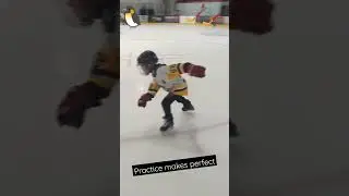 Practice Makes Perfect 🏒⛸️🐧 #hockey #shorts