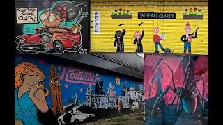 BELFAST Walking Tour *** 2024 City STREET ART *** Exploring Graffiti in Dynamic Northern Ireland ***