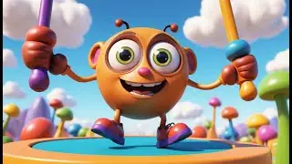 Fall Guys Wobbly Bean Jumped Across the Slides | Kids Songs & Nursery Rhymes