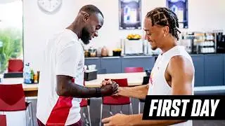 Welcome, Lutsharel Geertruida! |&nbsp;His first day at RB Leipzig 🔴⚪️