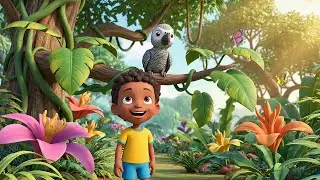Minecraft Baby Parrot Sang on Top of a Jungle Tree | Kids Songs & Nursery Rhymes