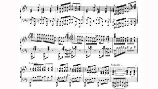 Th&eacute;odore Dubois - Etude in D-Flat Major for Piano, ITD 33 (1905-06) [Score-Video]
