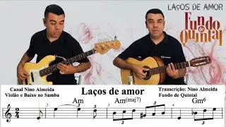 Laços de amor cifra Fundo de Quintal pagode violão baixo