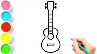 How to Draw Guitar | How to Draw a Guitar | Guitar Drawing | Drawing Guitar | Draw Smart