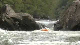 Boofing Death Slot 2000 at Nemesis Upper Gauley.
