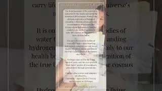 Hydrogen is the driver of consciousness and evolution