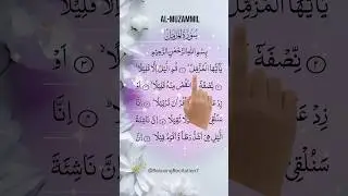 Al-Muzammil Beautiful Quran Recitation Finger Tracking #quranrecitation #alquran #FingerTracking