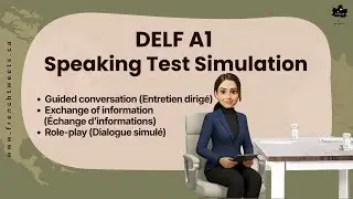 DELF A1 Speaking Test Simulation | Guided Conversation, Exchange of Information & Role-Play.