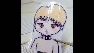 DIY cute sticker. Next video.💜🫰 #jimin#bts#art #sbscribe_like_comment_share #shaba's item dream