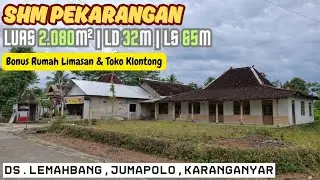 Tanah Strategis 2080m² Bonus Rumah Limasan & Toko Klontong | Mangku Jalan PU