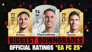 FIFA 25 | OFFICIAL BIGGEST RATING DOWNGRADES (EA FC 25)! 😱🔥 ft. Vlachodimos, Antony, Varane&hellip;