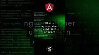 what is ng-container used for in angular? #angular #viral #shortvideo #shorts