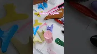 Clean my hair tools with me #asmrcleaning #cleaningmotivation #hairbrushes