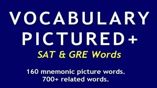 한션 Sean : REVIEW 6 / 16《 VOCABULARY&nbsp; PICTURED+ 》SAT & GRE Words