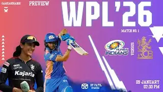 MI-W vs RCB-W Preview | WPL'26 Match 1 | Probable 11 and Predictions #wpl #ipl #cricket #bcci