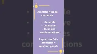 Qu'est-ce que l'amnistie ? #droitp&eacute;nal #droit #amnistie