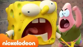 Kamp Koral | Todos os erros do Bob Esponja no Kamp Koral – Parte 2! 😵 90 min | Nickelodeon