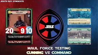 Legends of the Force Darth Maul Dual Deck Gameplay Testing! | Star Wars Unlimited