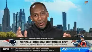 FIRST TAKE | &ldquo;I underrated the Patriots defense&rdquo; &mdash; Stephen A reacts after Pats beat Broncos