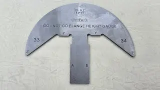 Calibration of a restricted flange height gauge 