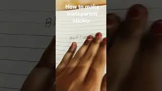 how to make transparent sticker