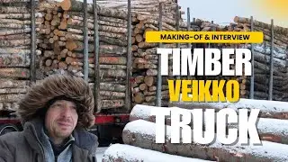 Timber Truck Veikko, wie Sie ihn noch nie gesehen haben! 🚛❄️ Making-of & Interview | Finnland