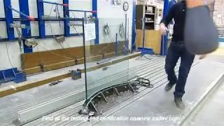 Алюминиевый профиль ограждений Sadev SABCO Маятниковый тест