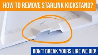 Снятие подставки Starlink (не сломав её!) &mdash; сначала посмотрите