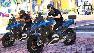 MOTO PATRULHA EM AÇÃO!! - PMERJ -  GTA 5 ROTINA POLICIAL