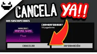 🌮👽🍸Como CANCELAR un REALM en Minecraft BEDROCK✋🤑RAPIDO y facil🤑👌GUIA DEFINITIVA☝🥵