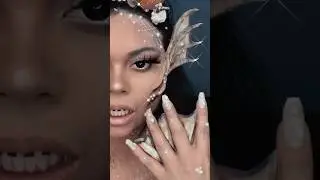 Siren Makeup Transformation #shorts #mermaid #halloween #seacreature #makeuptutorial #sfx
